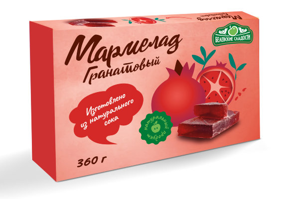 №2 Мармелад  "Гранатовый" белевский 360г  в Симферополе