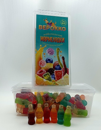 №2 Жевательный мармелад Бутылочки МИКС, 250г      в Симферополе